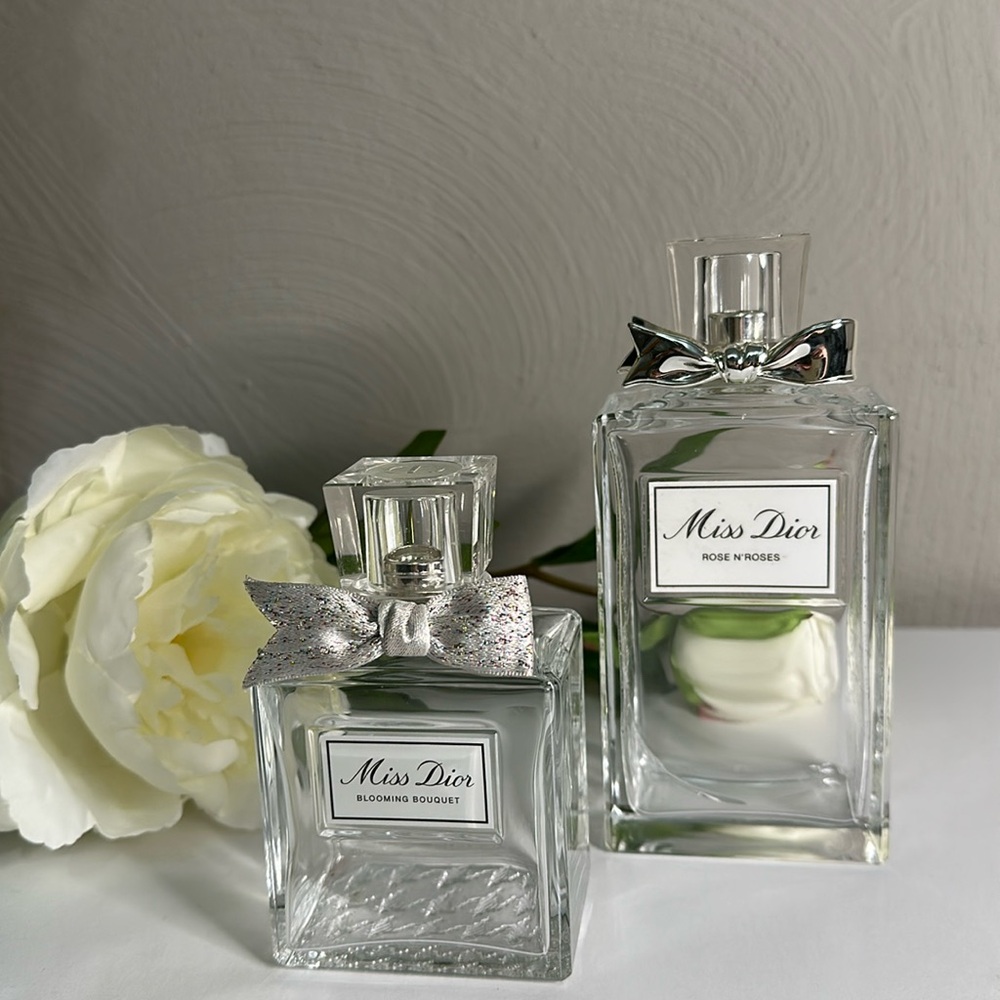 Miss Dior Blooming Bouquet & Rose N'Roses Duo - Clear Glass Bottles